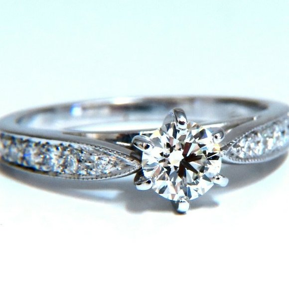 .50ct Natural Round Cut Diamond Ring H/VS 14kt